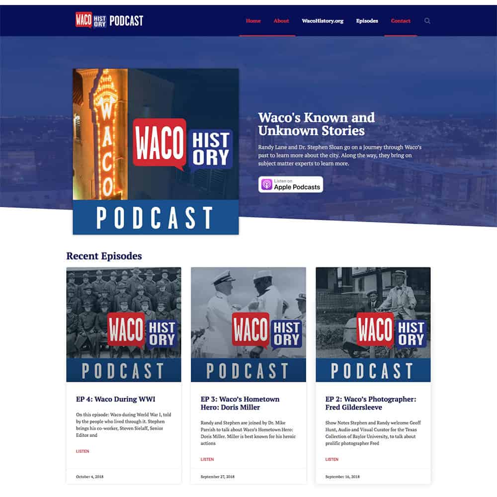 waco history podcast website